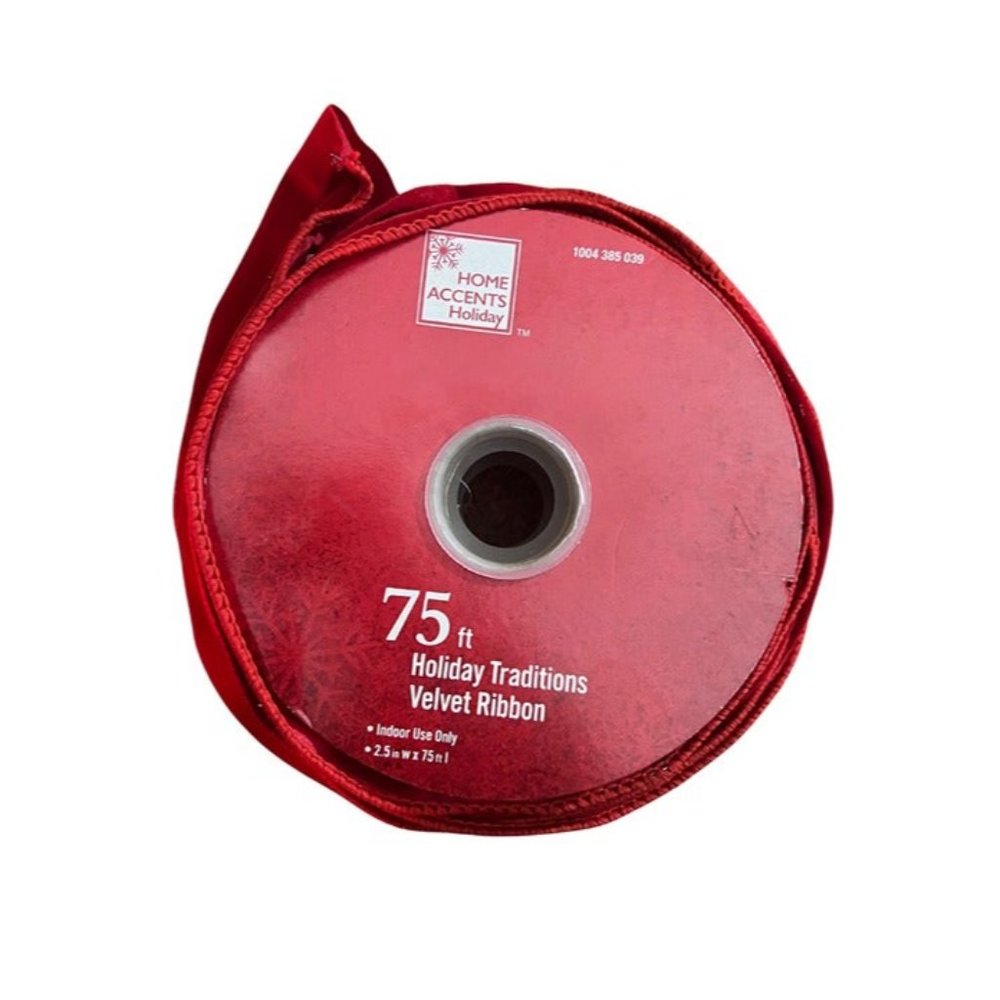 Home Accents 75ft Velvet Ribbon